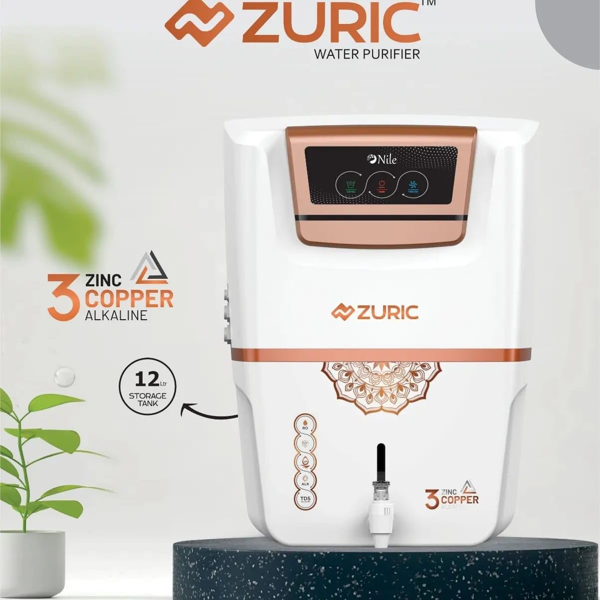 Aqua Zuric RO Purifier – Multi‑Stage Purification with Alkaline, Copper & TDS Control