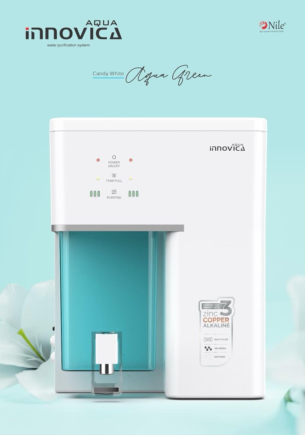 AQUA Innovica RO + Copper + Alkaline Premium Water Purifier