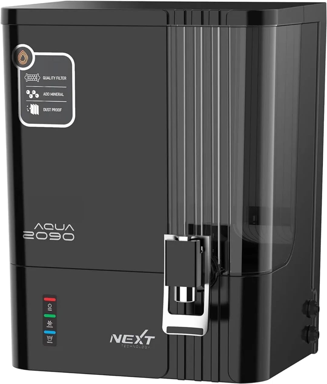 AQUA 2090 RO + Copper Water Purifier with Auto TDS| 10L Storage | Suitable for Borewell & Municipal Water | Wall-Mountable RO System for Home