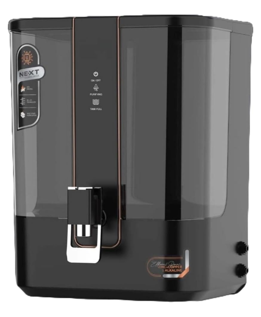 Aqua V5 RO + Copper Water Purifier – Stylish Design with Auto TDS & Advanced pH Balance