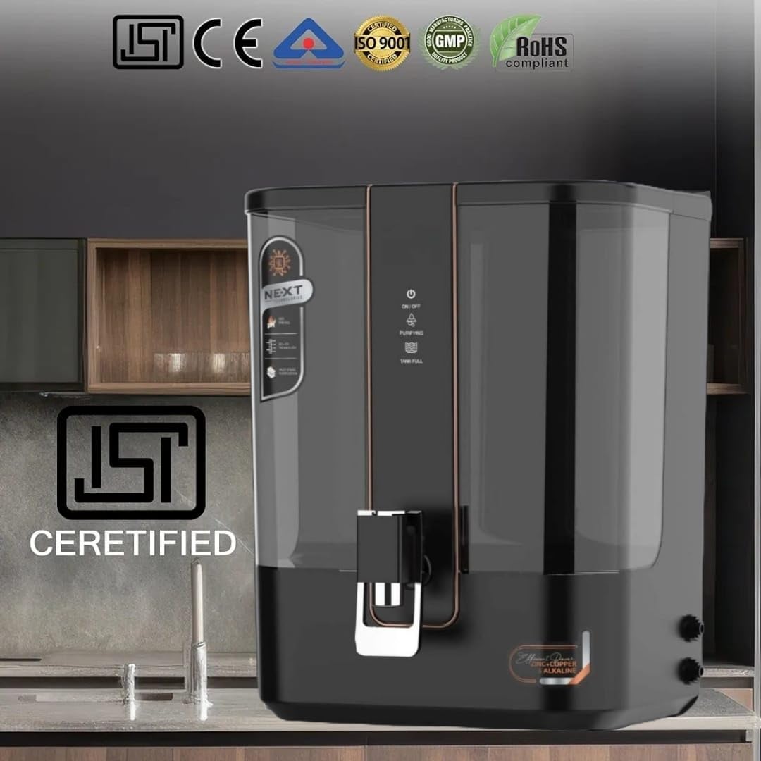 Aqua V5 RO + Copper Water Purifier – Stylish Design with Auto TDS & Advanced pH Balance