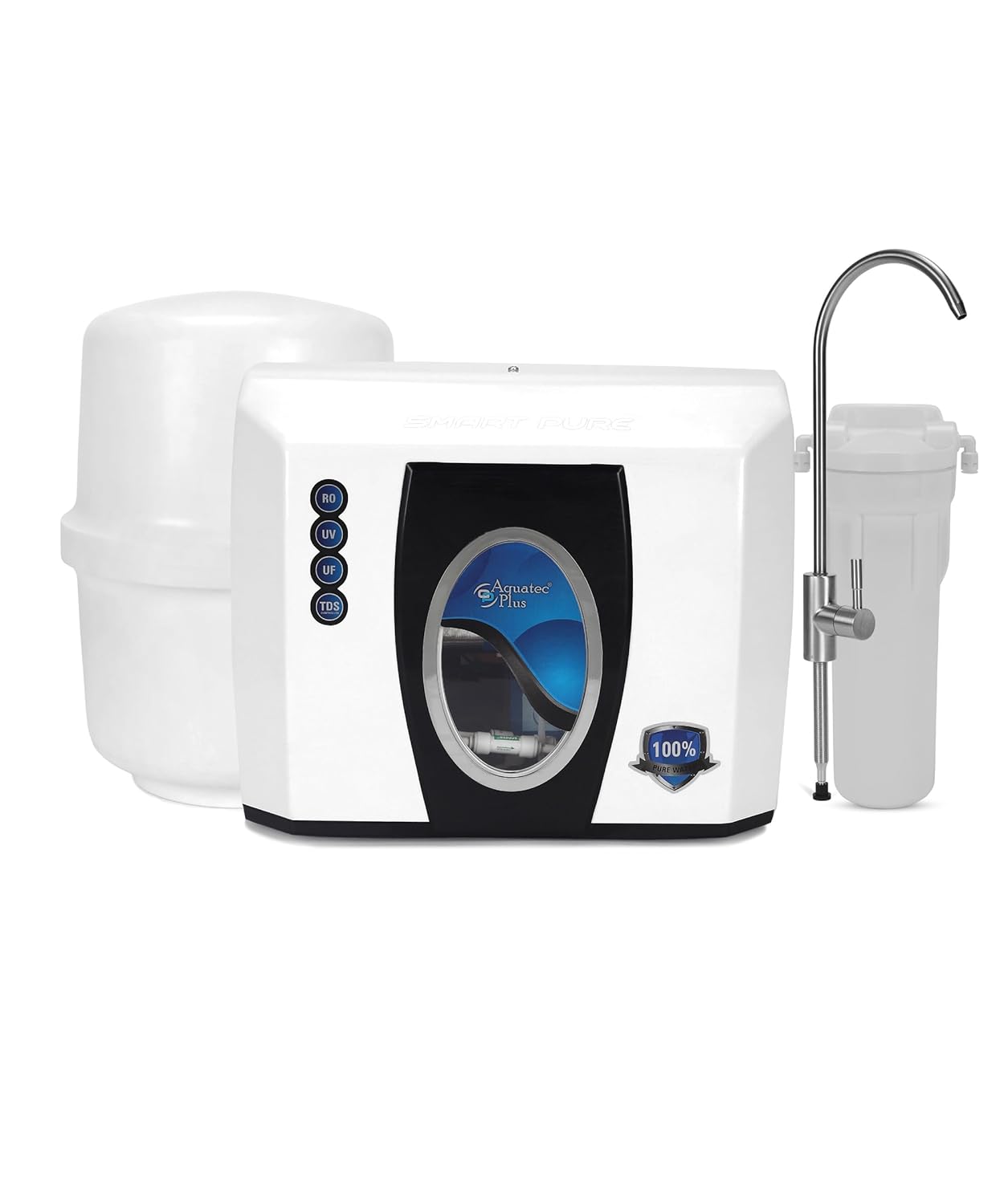 AquaStar Undersink RO + Copper Water Purifier | Hidden Installation for Modular Kitchens | Compact & Sleek Design