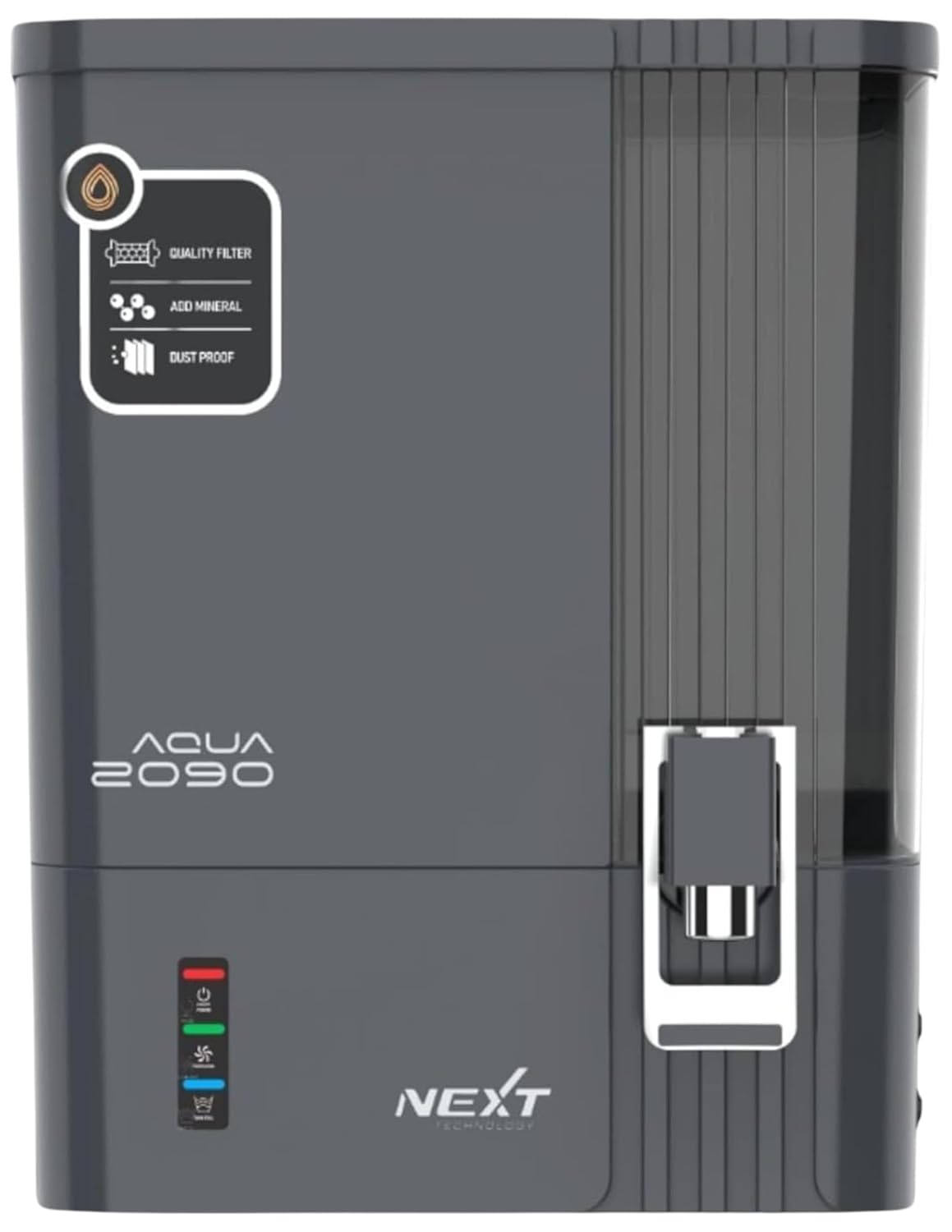 AQUA 2090 RO + Copper Water Purifier with Auto TDS| 10L Storage | Suitable for Borewell & Municipal Water | Wall-Mountable RO System for Home
