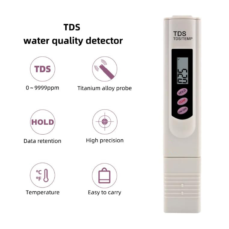 Digital TDS Meter for Water Testing – Portable Pen Type for RO & Drinking Water Quality Check