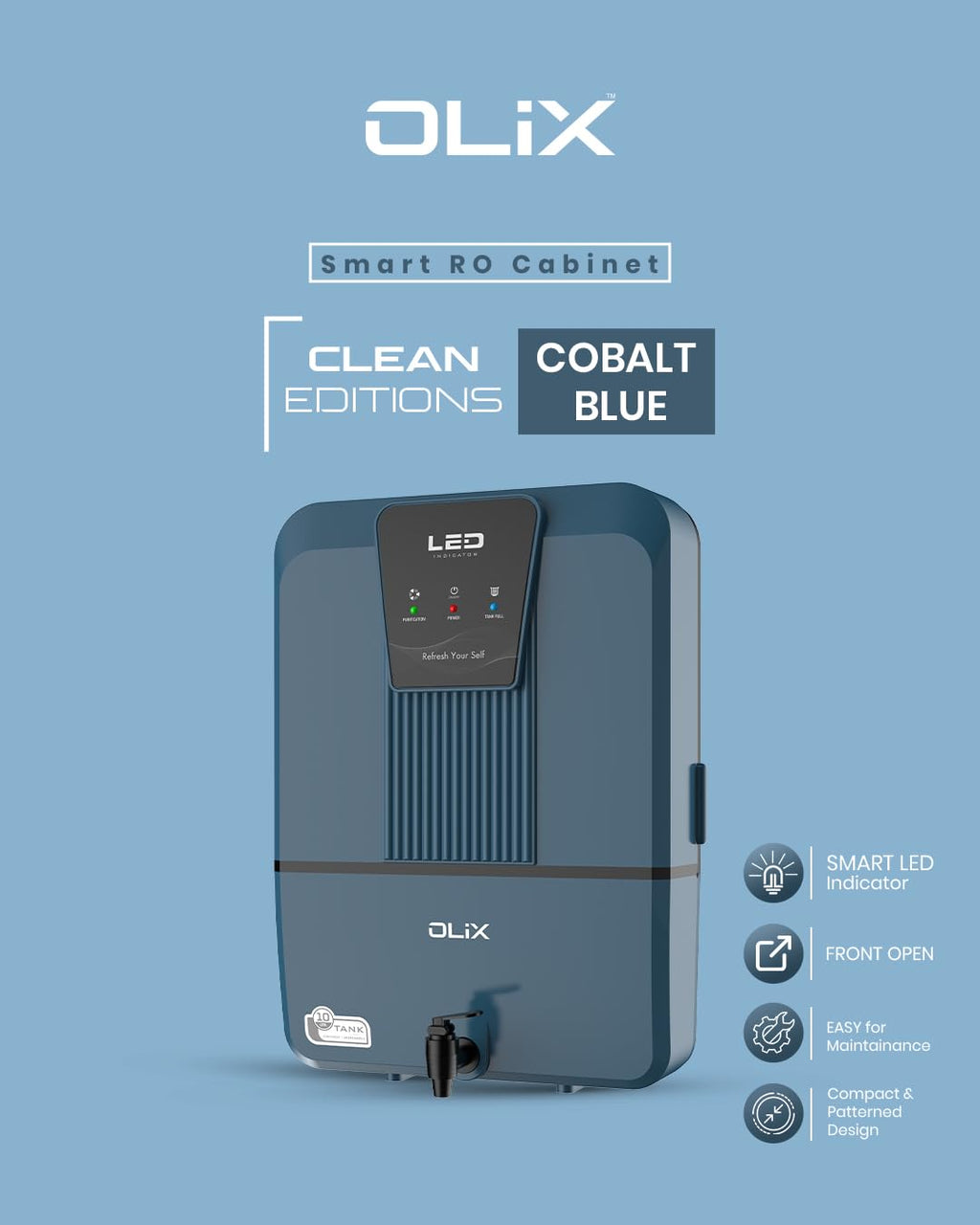 OLIX 15 L RO + UV + UF + Alkaline + Copper Water Purifier  (White) Be the first to Review this product